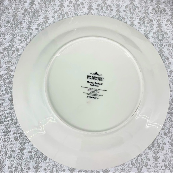 Norman Rockwell the Saturday evening post 4/piece plate set with stands - Picture 7 of 10
